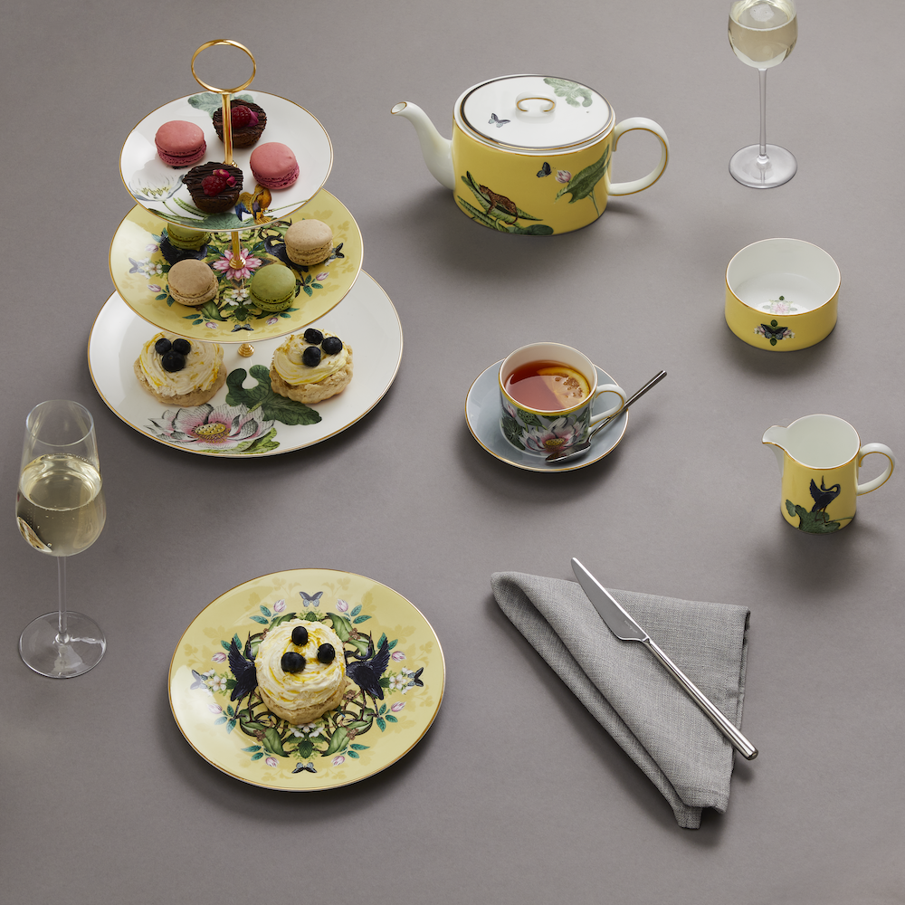 ワンダーラスト ウォーターリリー 20cm プレート イエロー|WEDGWOOD