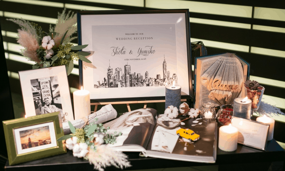 ウェルカムスペースを華やかに♡キャンドルを使った装飾アイディア15選