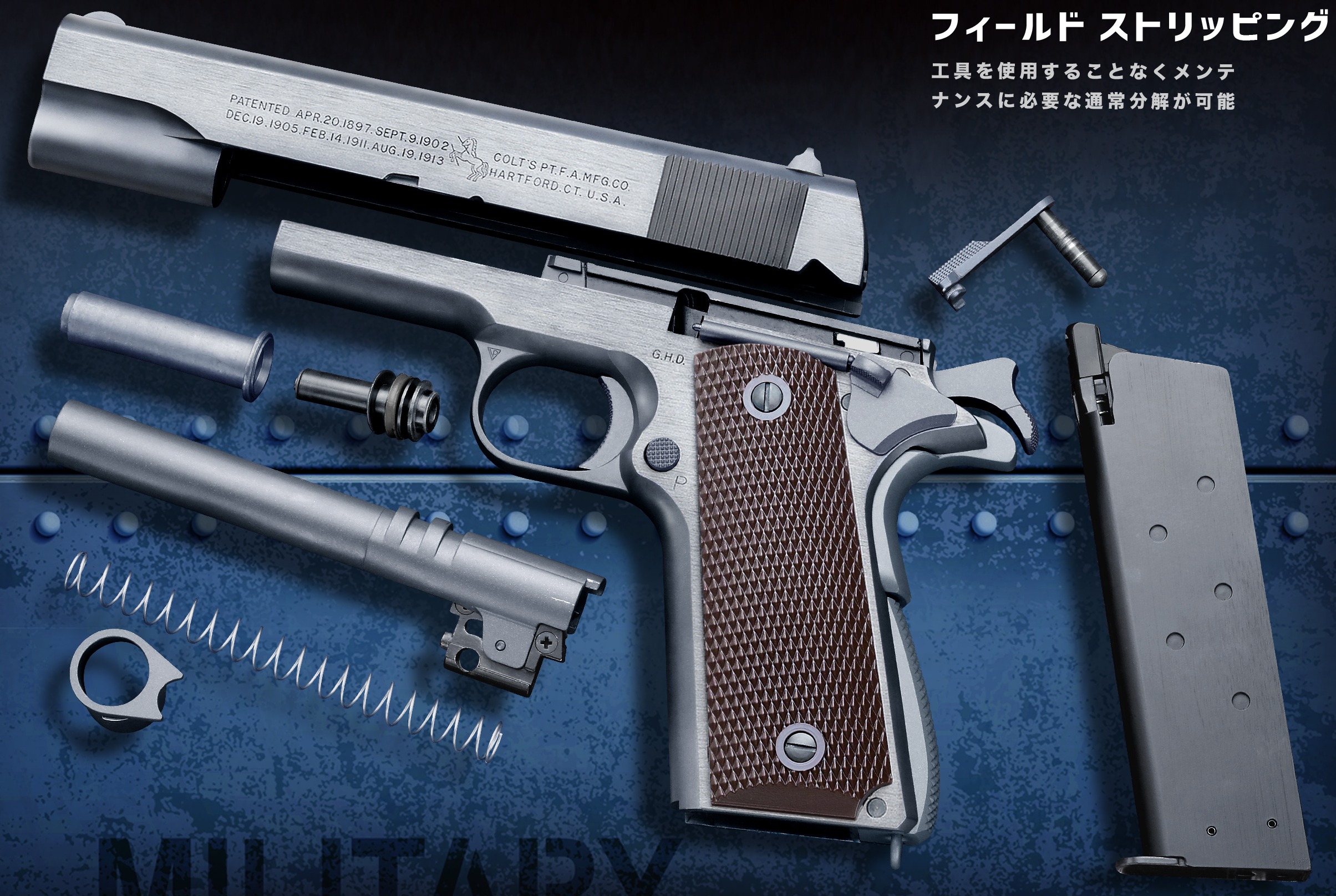 完売】WA【コルト】M1911A1 ミリタリーモデル 【WESTERN ARMS】