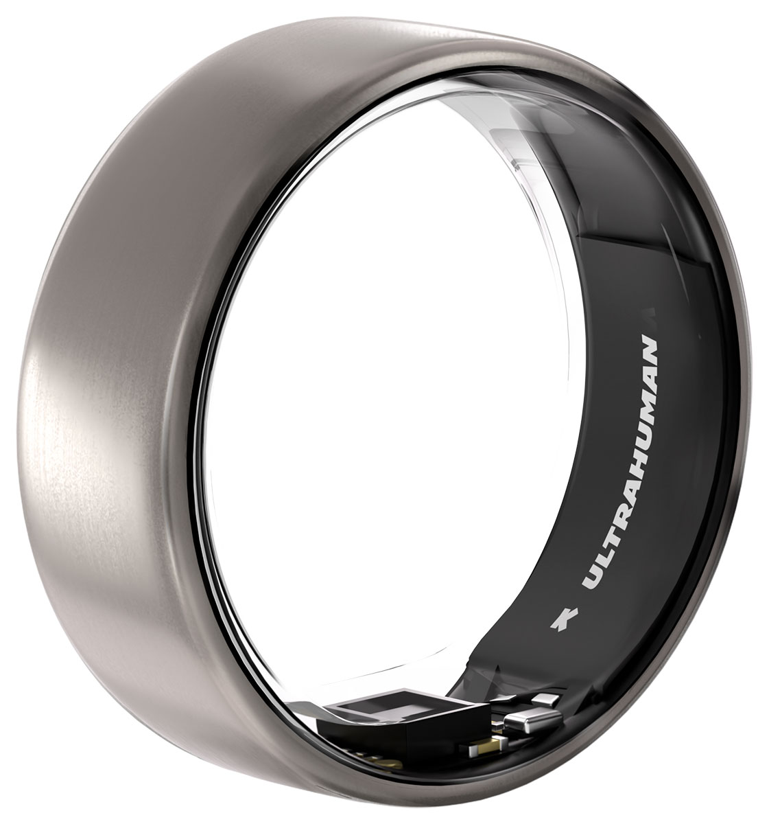 Ultrahuman Ring Air Smart Ring Raw Titanium - watchesonline.com