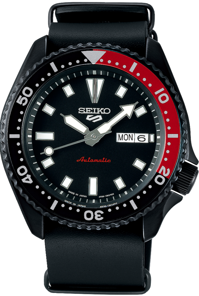 Seiko X Journal Standard 5 Sports Limited Edition BlackxRed