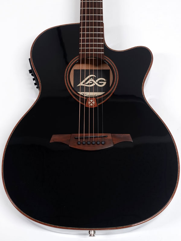LAG Guitars T118ASCE BLK アコースティックギター エレアコ 薄ボディ