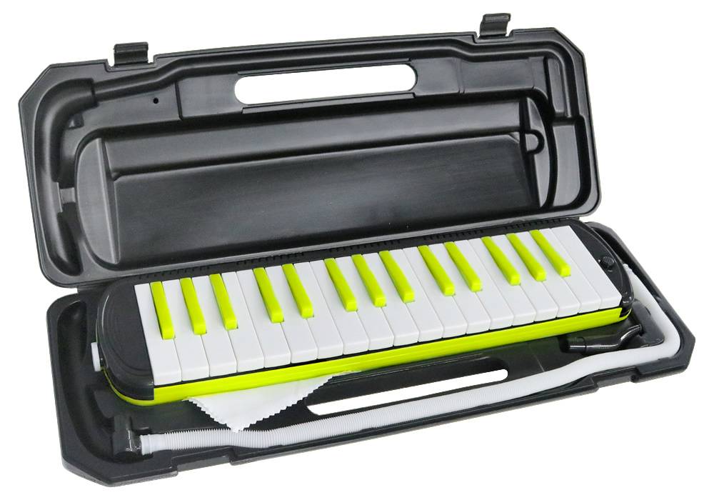 鍵盤ハーモニカ 32鍵 ネオンライム 1台 NEONLIME スタンダード アルト