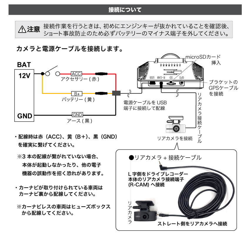 DVR-360V GPS付属フォーマットフリー360°高画質ドライブレコーダー