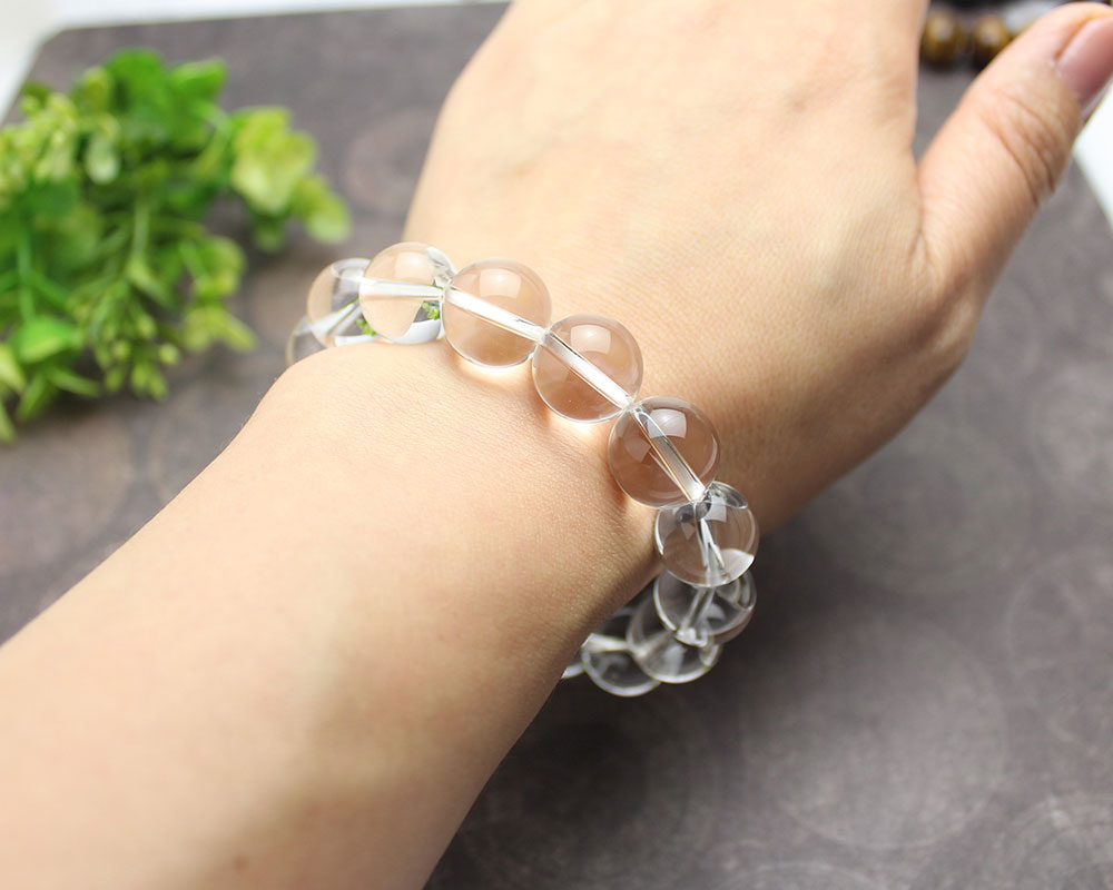 14mm】水晶ブレスレット｜浄化・開運に最適な天然石パワーストーン