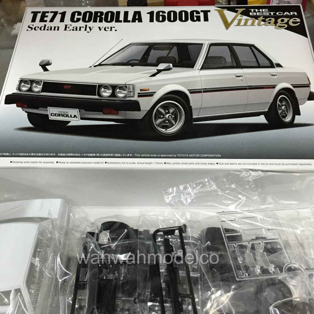 Aoshima 00874 1/24 The Best Car No.38 TOYOTA COROLLA 1600GT MODEL