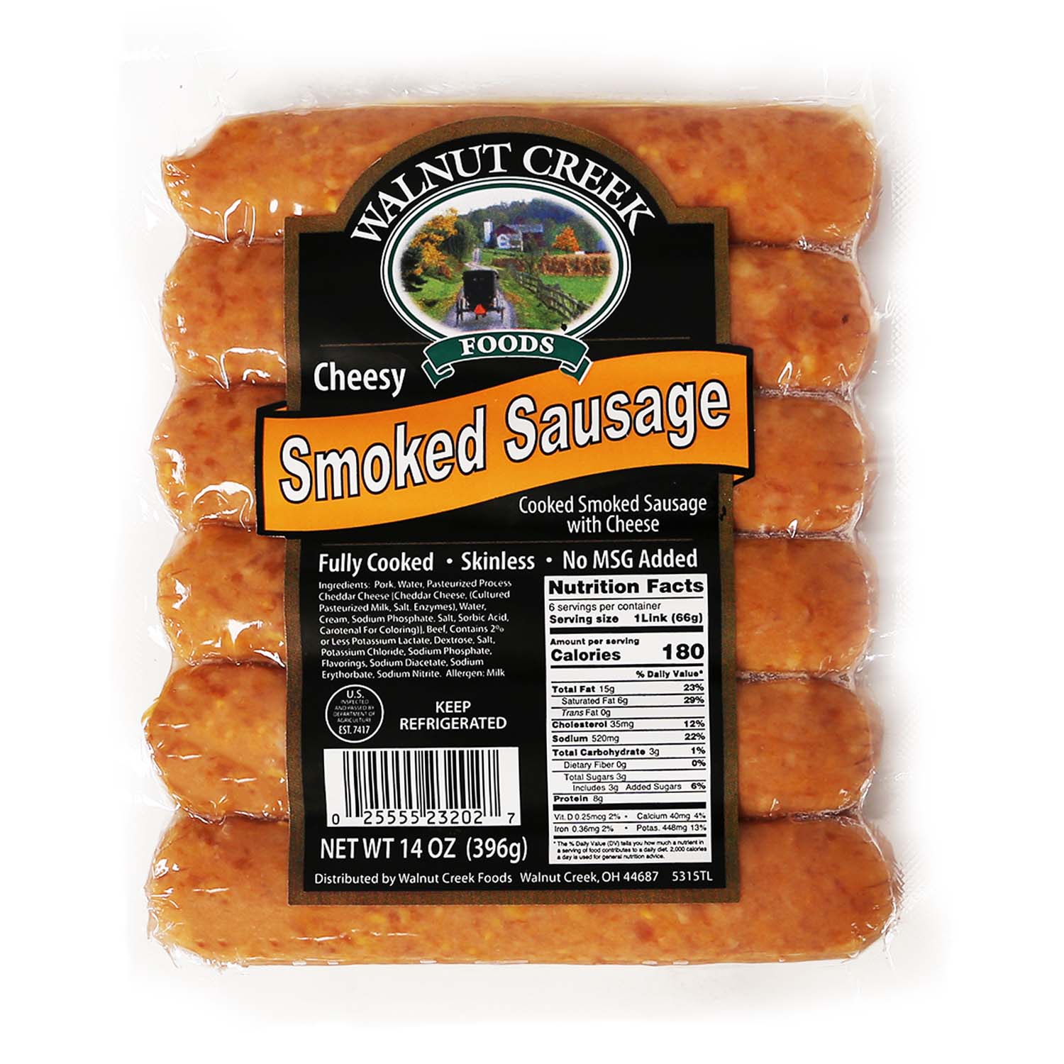 Sausage - Smoked Cheesy WC | Walnut Creek Foods