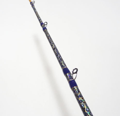 和竿】黒鯛釣り”筏竿1.5Mネイビーカラー研ぎだし匠の手作り品