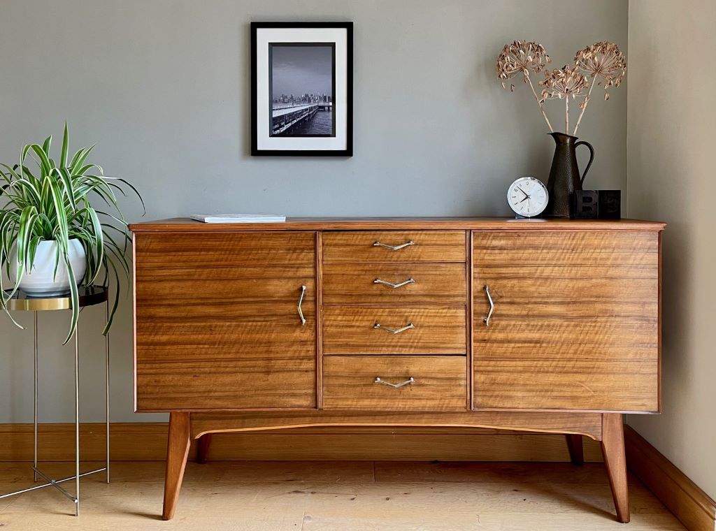 1960's Sideboard in Australian Walnut by Alfred Cox – Antique
