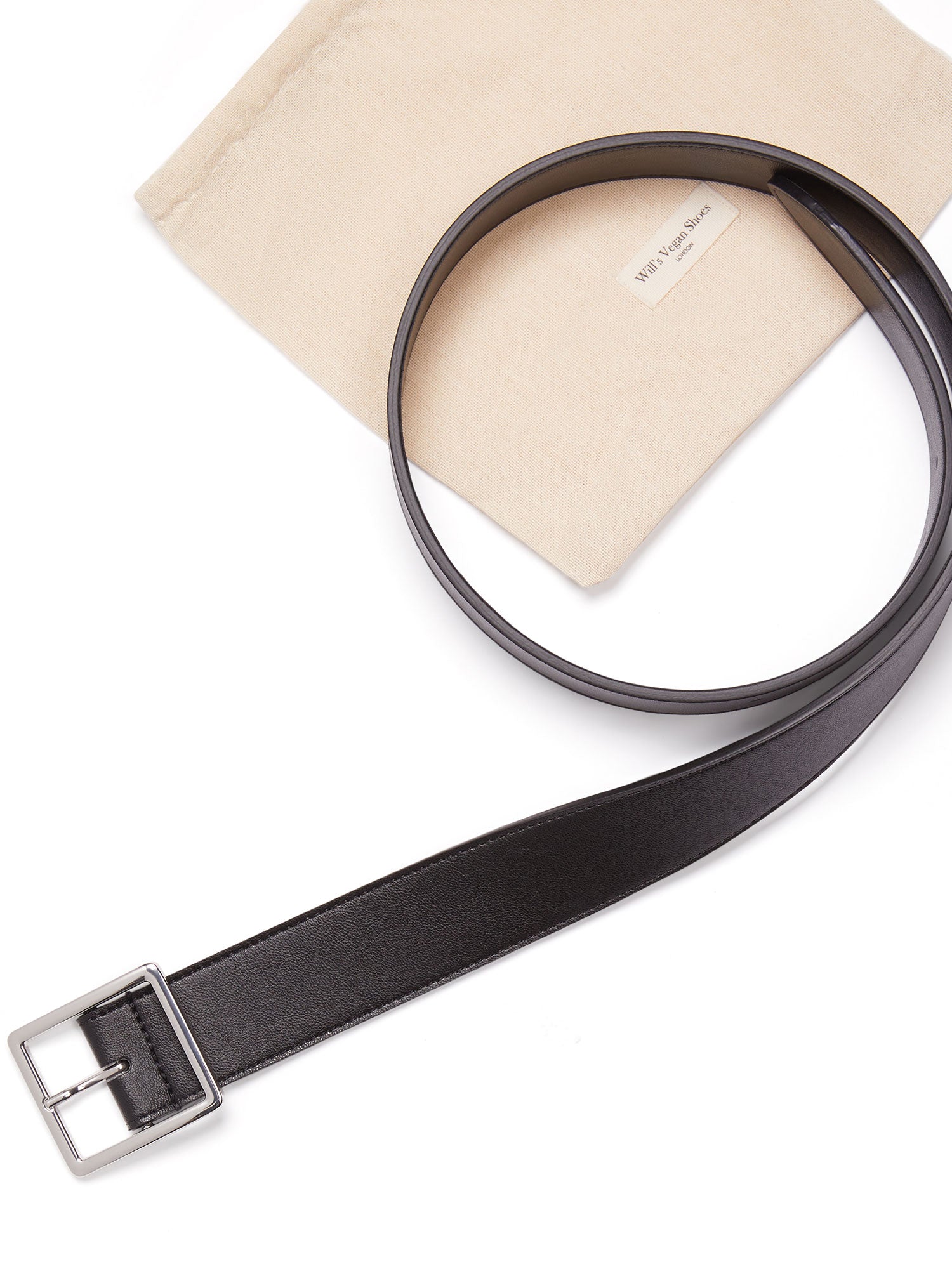 Vegan Women's 4cm Square Buckle Belt | Will's Vegan Store
