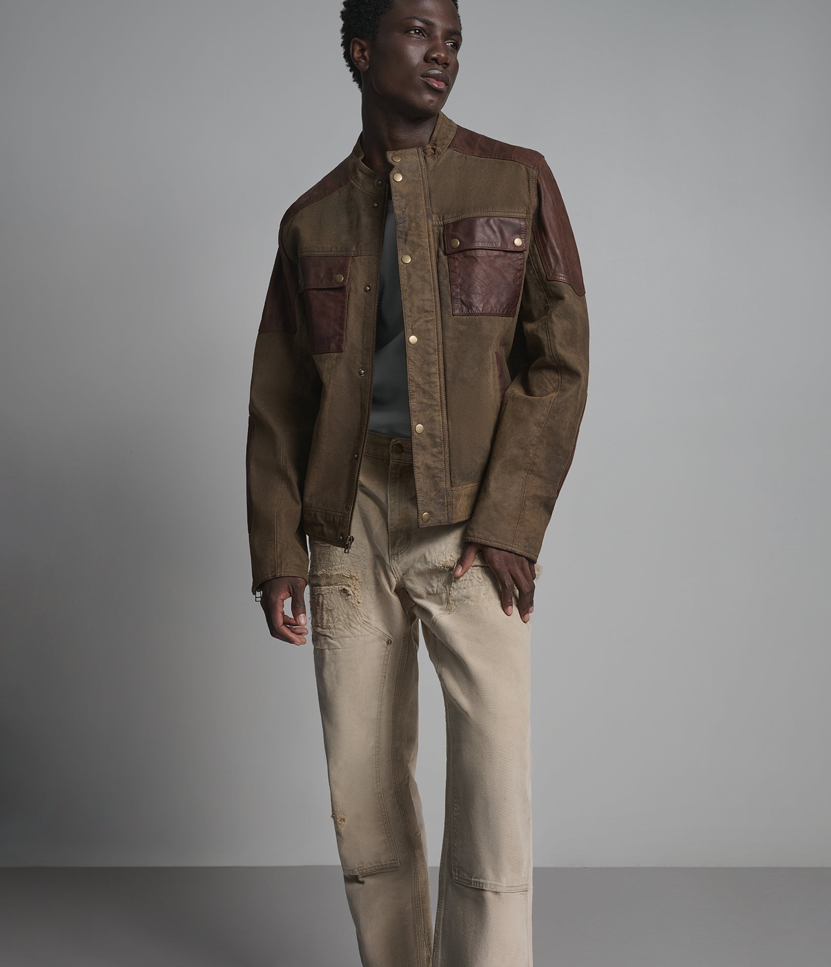 Madeline Asymmetrical Leather Moto Jacket | Wilsons Leather