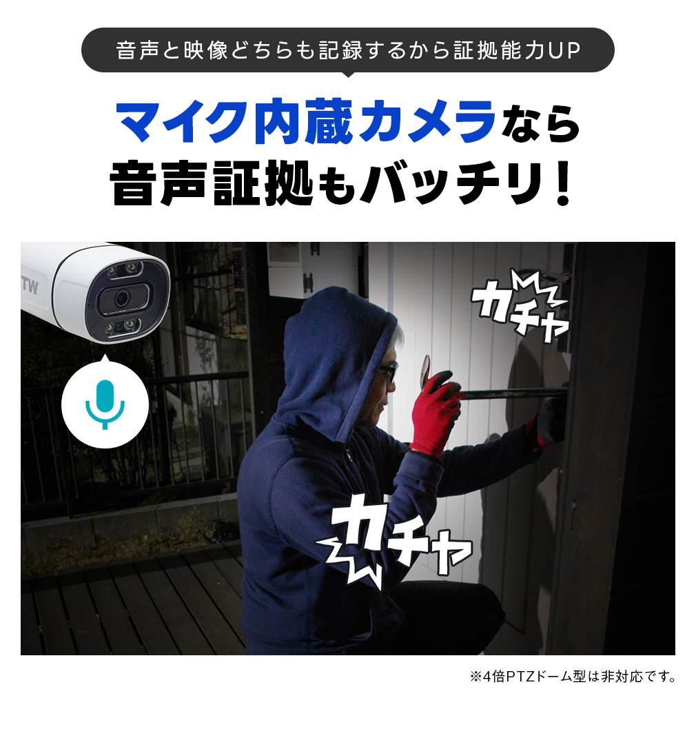 防犯カメラ セット XPOE 8CH ワンケーブル【WTW 塚本無線】