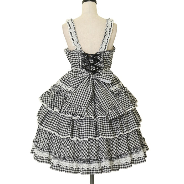 USED】Prettyフリルジャンパースカート（ギンガム） | Angelic Pretty