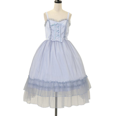 USED】マーガレットフルールエプロンジャンパースカート（ひよこ