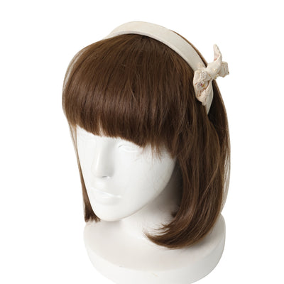 USED】別珍クラシカルボンネット（黒×シルバー） | ALICE and the