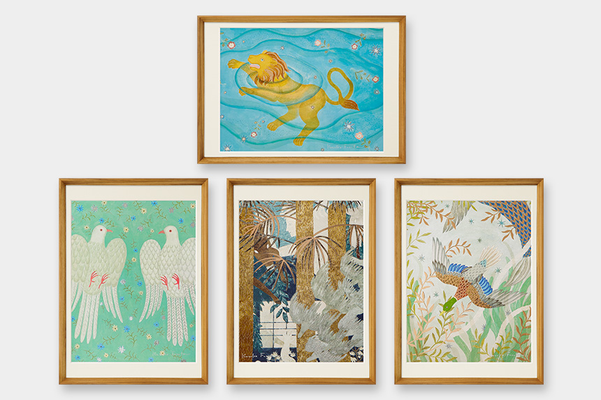 Kazuko Furuta 「手と渡り鳥の記憶」 A3 アートポスター CWプリント