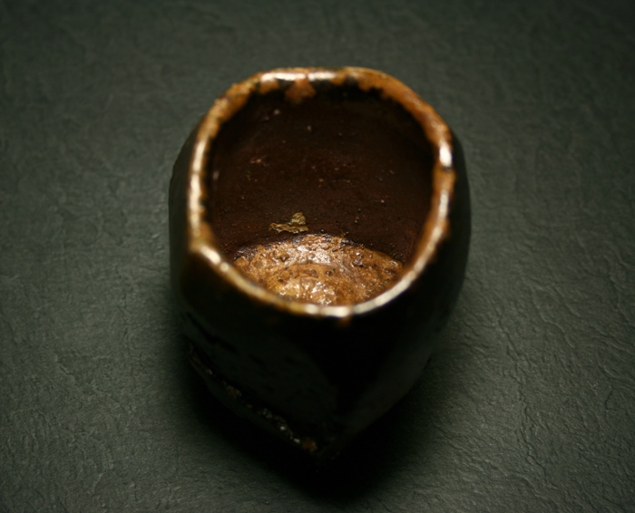 隠崎隆一 黒酔器・黒酒呑 一対 共箱