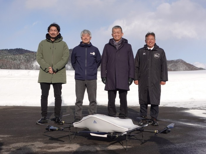 レベル3.5飛行による、災害を想定したドローン配送実証 | 北海道新十津川町