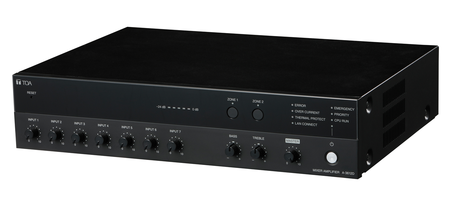 呼出放送・2局切替えができる卓上アンプの新シリーズ｜新商品情報