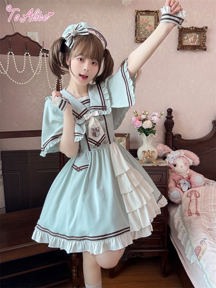 ToAlice】L1641スイーツカレッジワンピースセット - To Alice