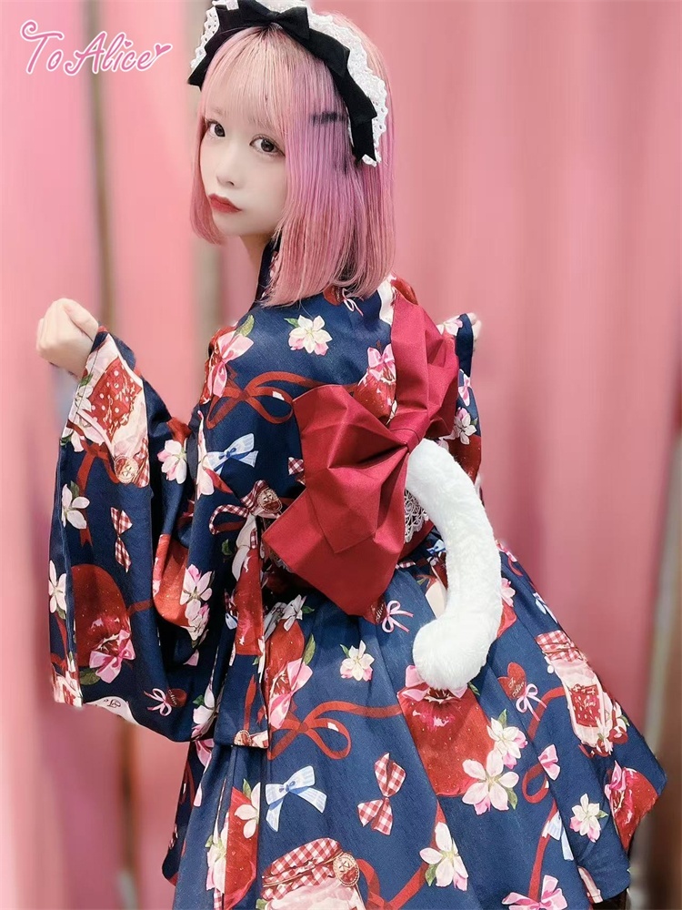 ToAlice】L1012林檎猫姫浴衣セット - To Alice