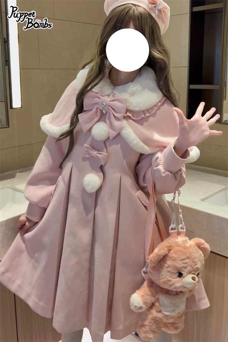 PuppetBombs】QS44 リボン×ファーベレー帽 - To Alice