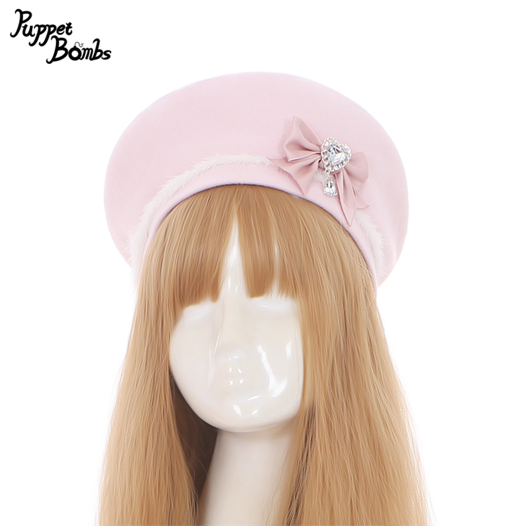PuppetBombs】QS44 リボン×ファーベレー帽 - To Alice