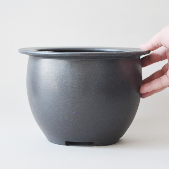 RAKU Bowl Pot S (Black) | 多肉植物・特別な鉢の販売 | トーキー | TOKY
