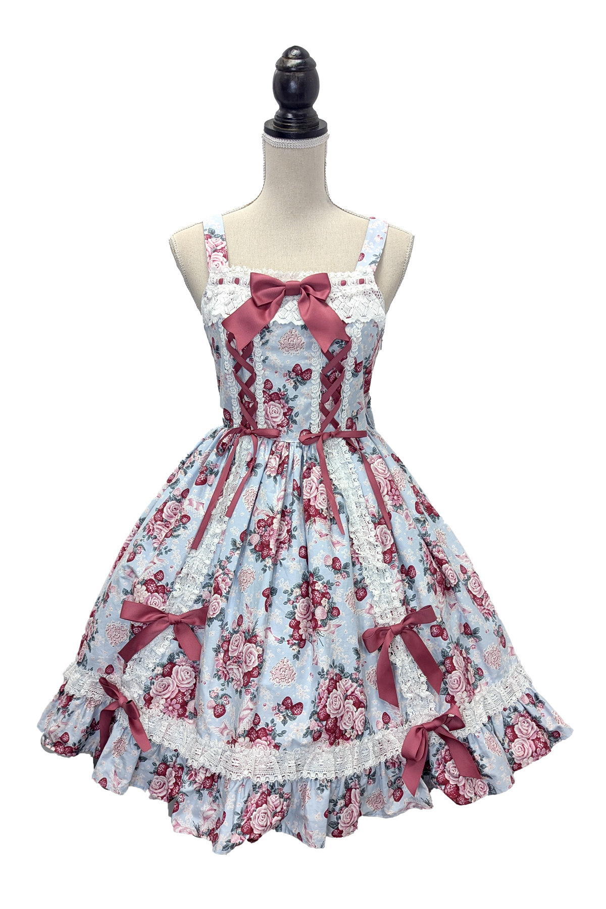 シュガーブーケ～永遠の乙女の憧れ～柄ジャンパースカートIV＆リボン