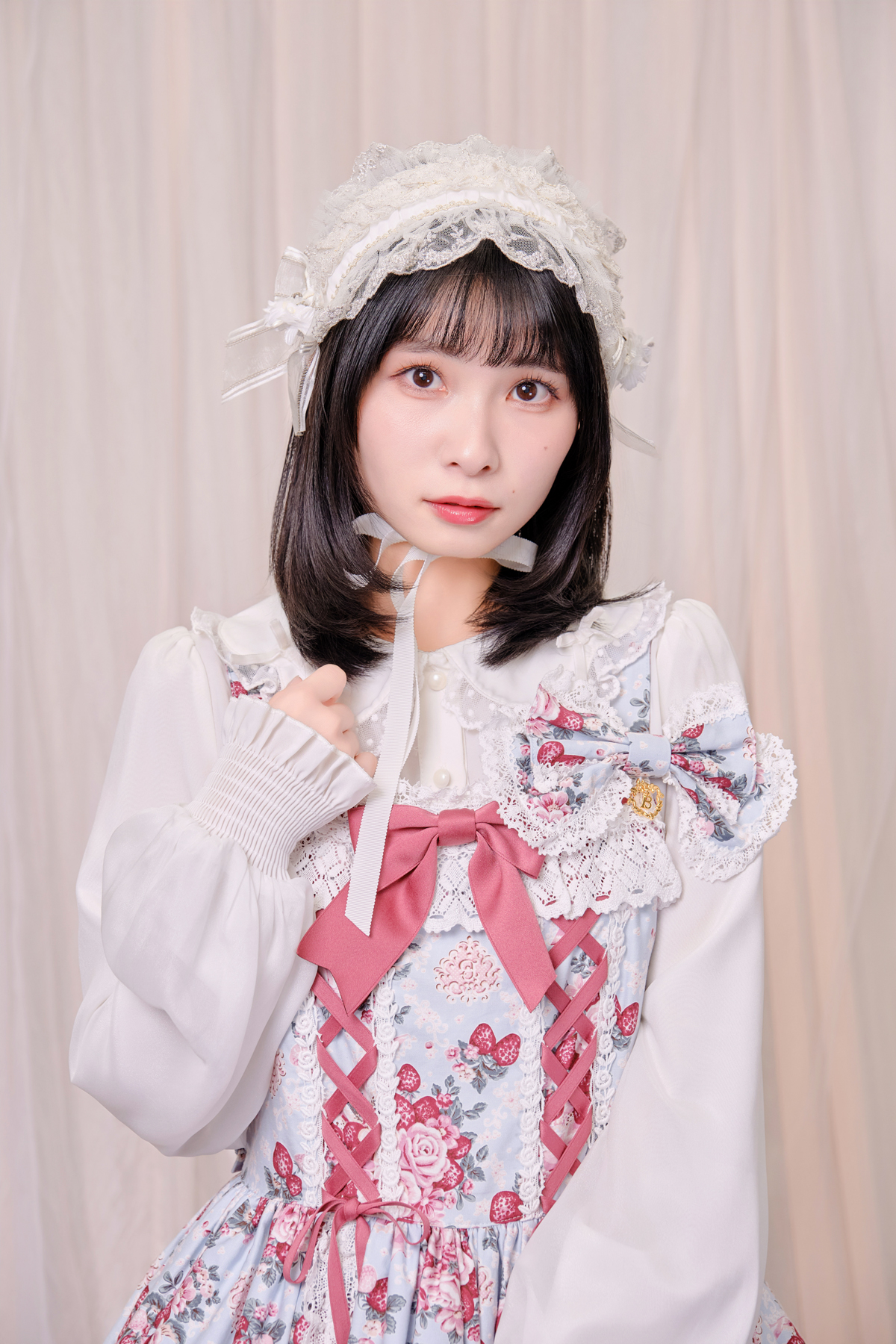 シュガーブーケ～永遠の乙女の憧れ～柄ジャンパースカートIV＆リボン