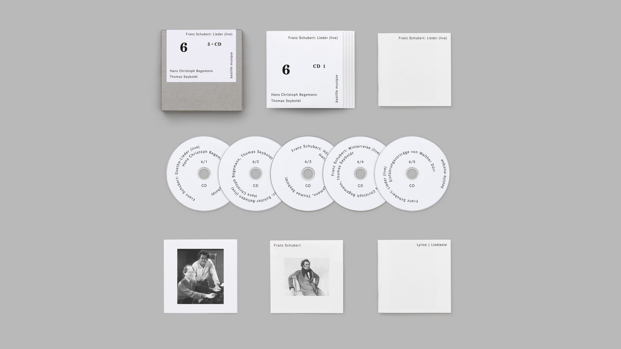 5枚組】シューベルト：歌曲集（ハンス・クリストフ・ベゲマン） bm006