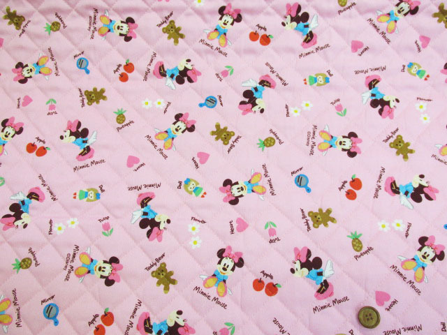 ロングセラー商品!! ディズニー ミニーマウス柄 (ピンク) オックス生地