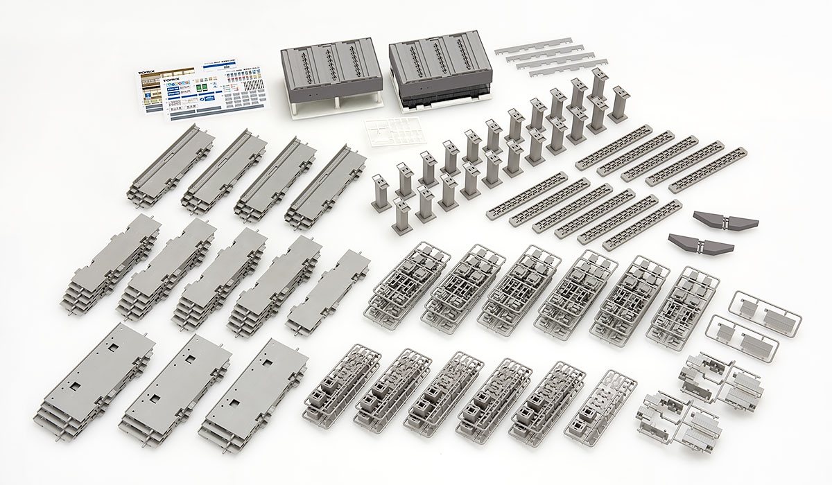 マルチ高架橋対向式ホーム複々線高架化セット｜製品情報｜製品検索