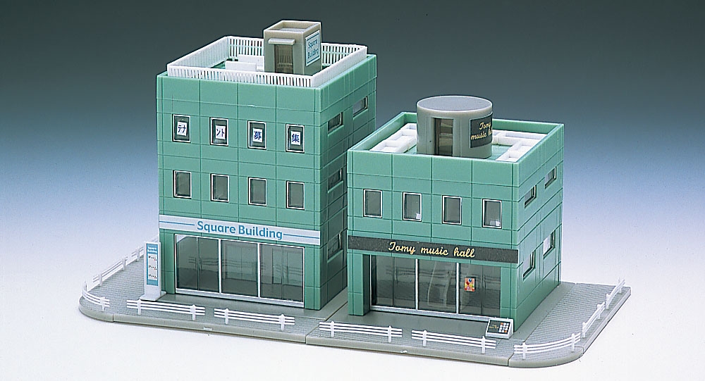 スクエアビルセット(グリーン)｜製品情報｜製品検索｜鉄道模型