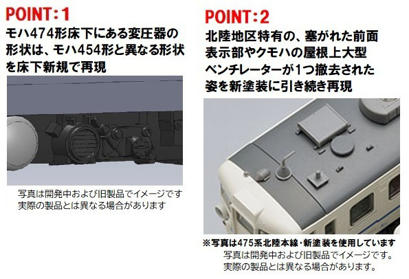 JR 475系電車(北陸本線・青色)セット ｜製品情報｜製品検索｜鉄道模型