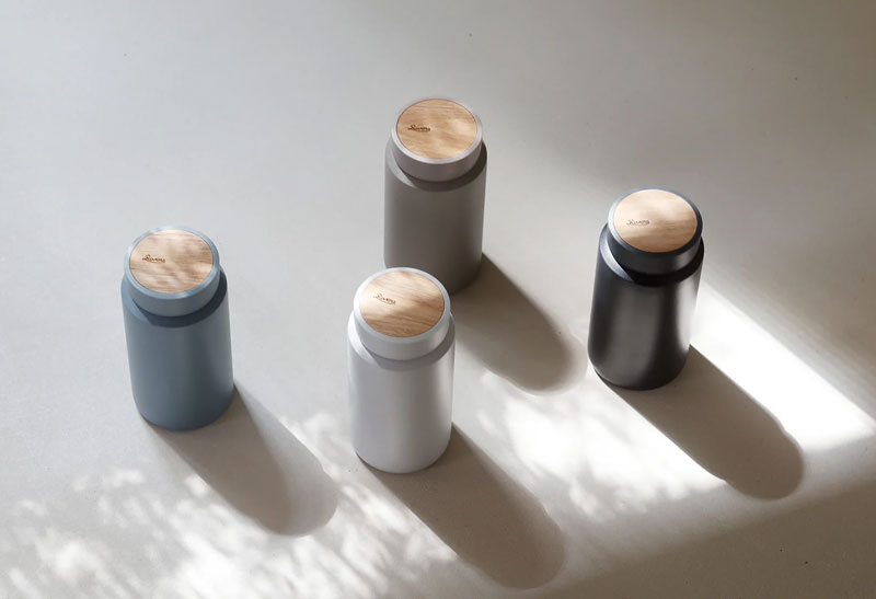 RIVERS リバーズ ドリンクボトル モク アッシュブルー 500ml 真空