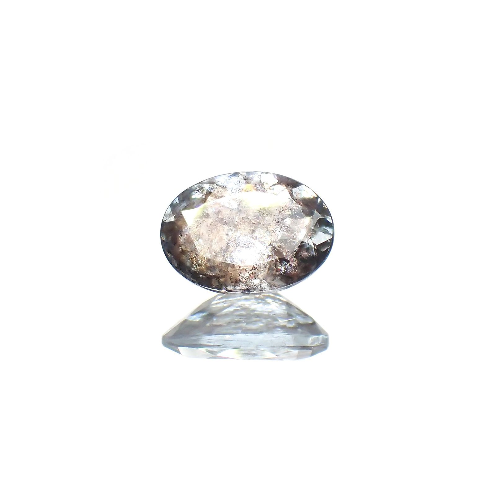 アベンチュリンアクアマリン ナイジェリア産 0.69ct / 7x5.1mm前後