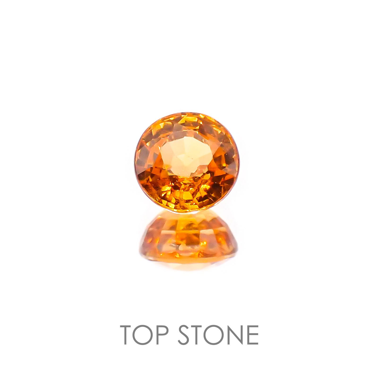 マンダリンガーネット ケニア産 ルース 0.61ct[20118102]4.7×4.7mm前後