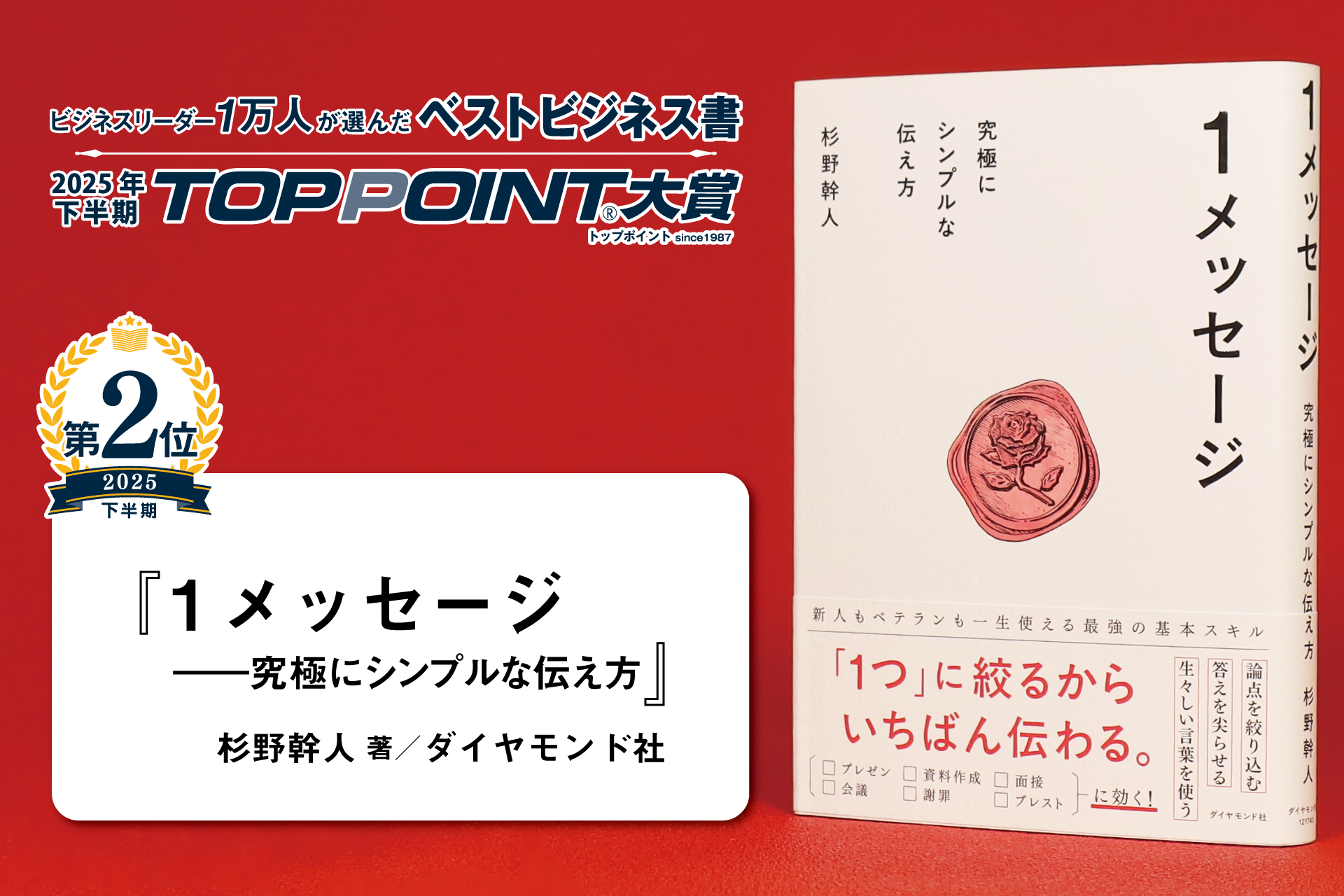 2025年下半期 TOPPOINT大賞 発表 | 新刊ビジネス書の要約『TOPPOINT