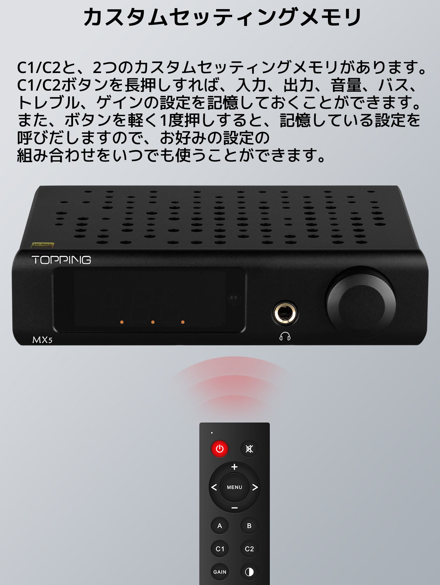Topping MX5 クラスD パワーアンプ DAC ヘッドホンアンプ搭載 1年保証