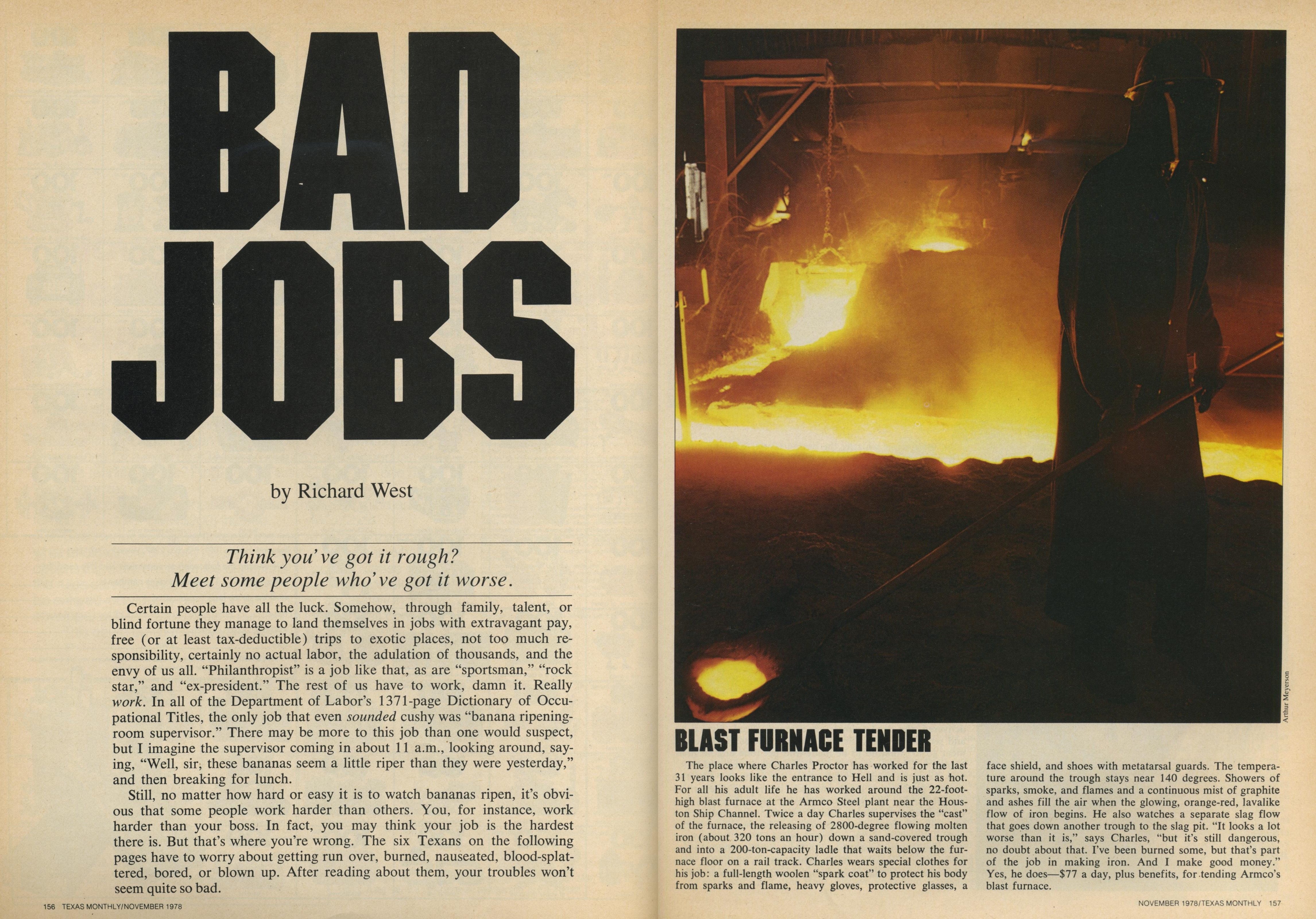 Bad Jobs – Texas Monthly