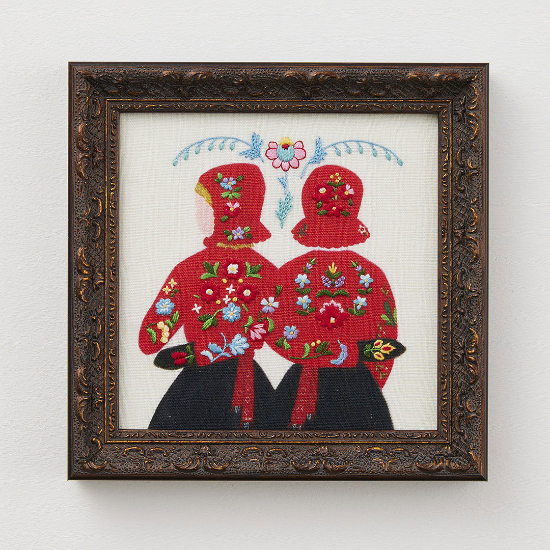 飾って楽しむ、額縁付き刺しゅうキット｜日本ヴォーグ社