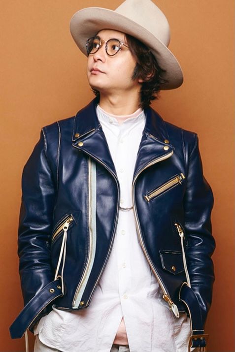 A(LeFRUDE)E - ホースレザーWライダーズ ヴィンテージ加工 / NAVY 【A