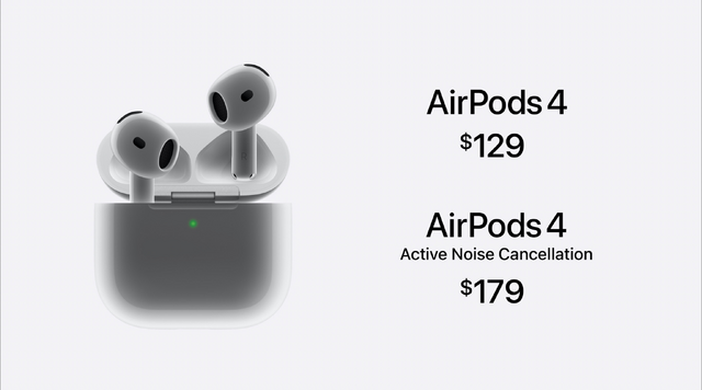 AirPods 4発表。ノイズキャンセル追加の2モデル構成、ケースは最小