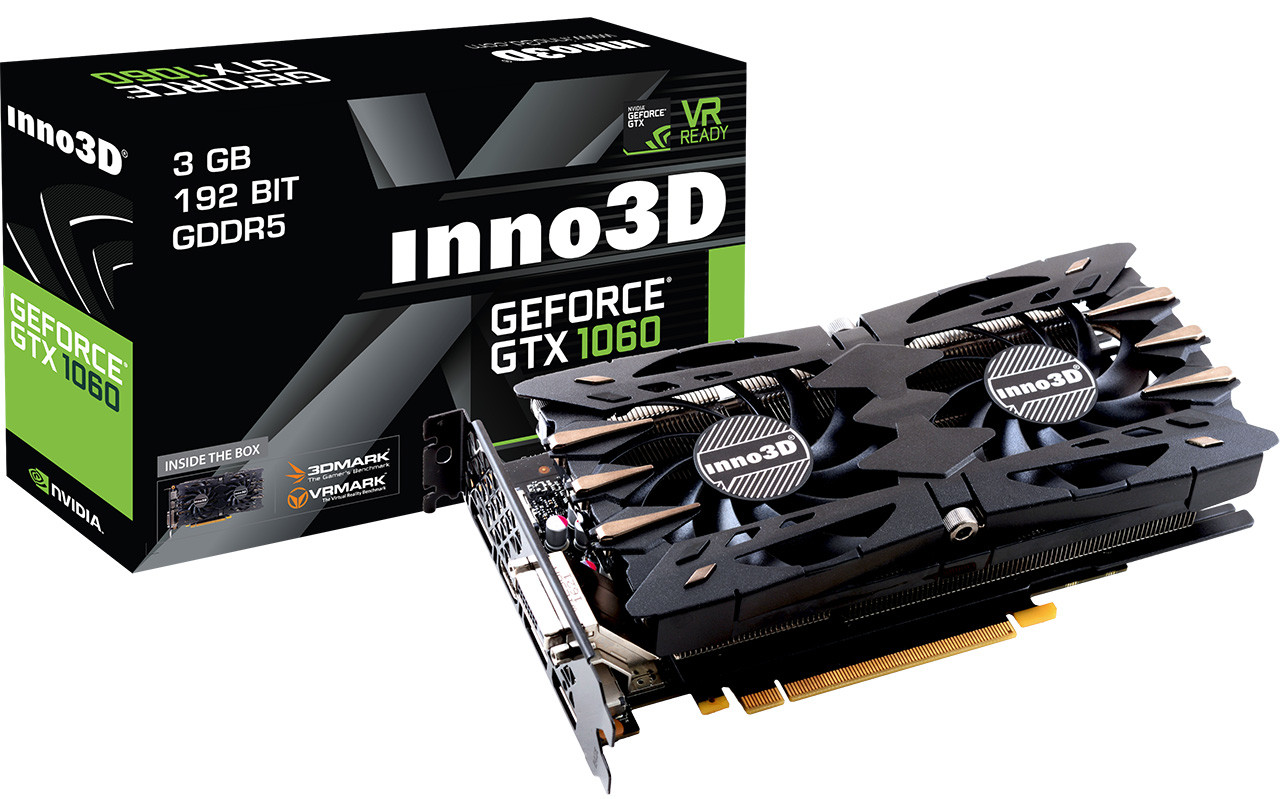 Inno3D Unveils its GeForce GTX 1060 3GB Graphics Cards | TechPowerUp