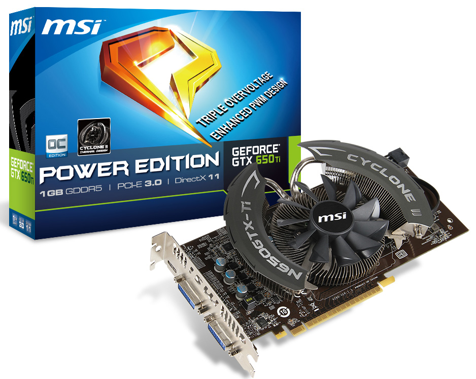 MSI Announces Cyclone II-cooled GeForce GTX 650 Ti | TechPowerUp
