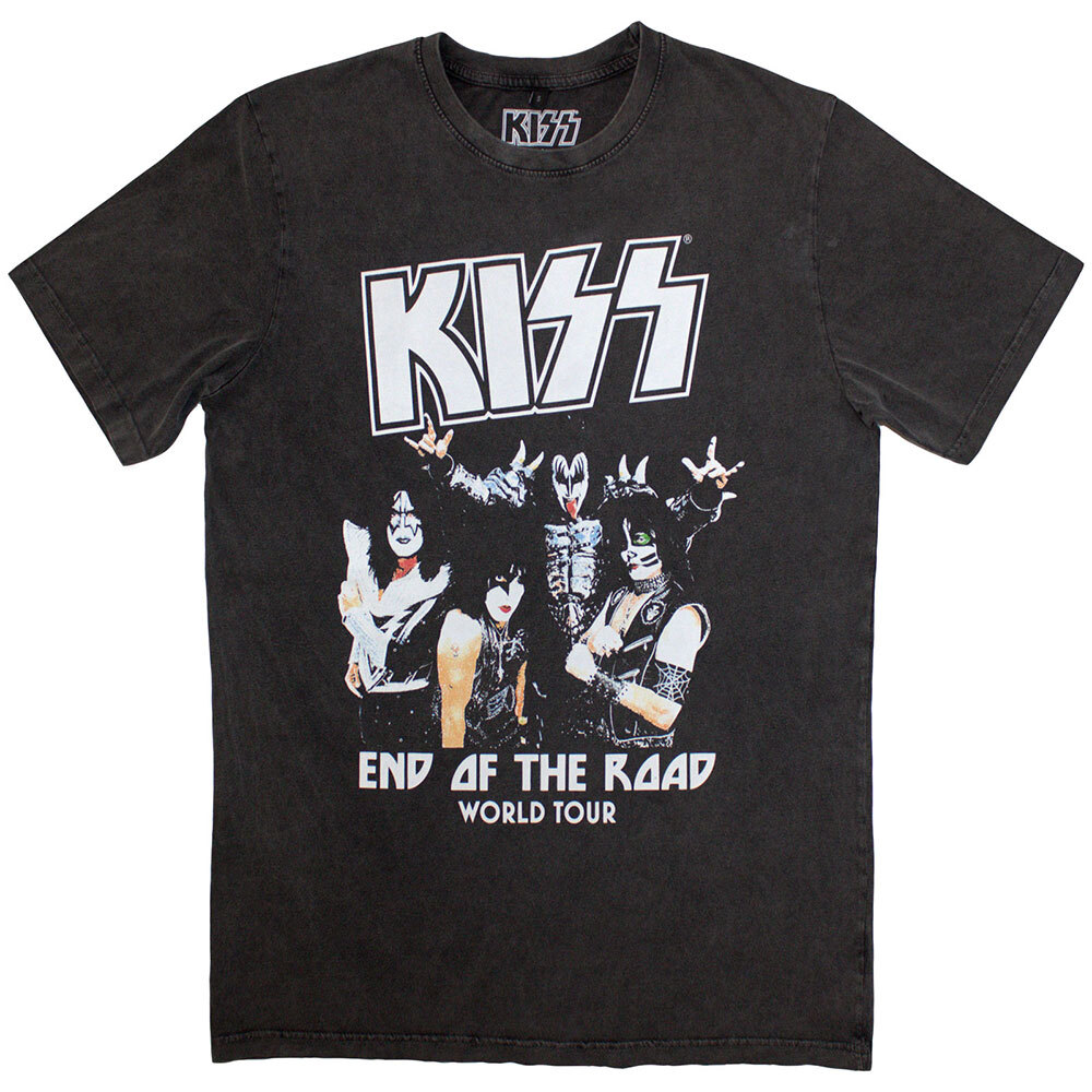 KISS バンドTシャツ キッス End Of The Road World Tour STONE WASH