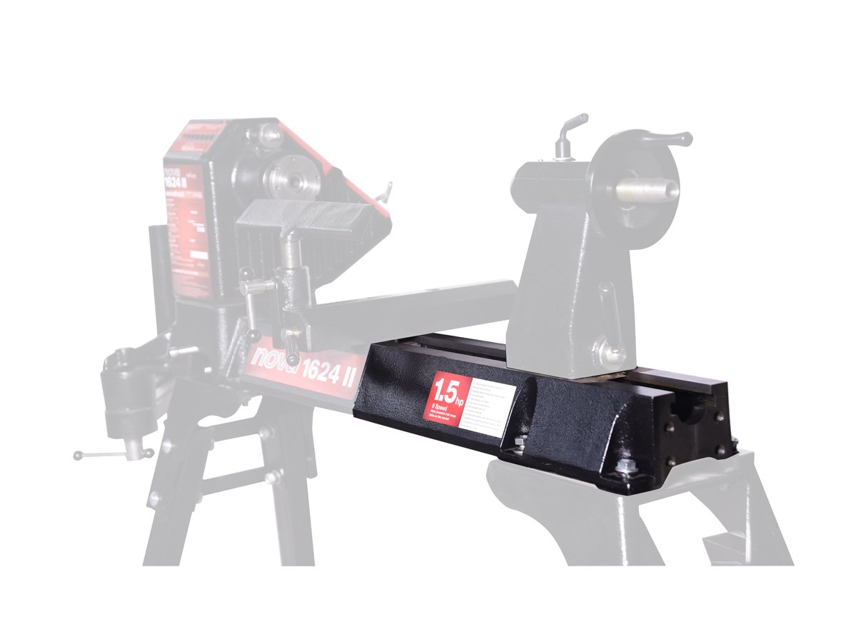 NOVA BED EXTENSION LATHE ACCESSORY - BLACK (SKU 55224) - NOVA, a