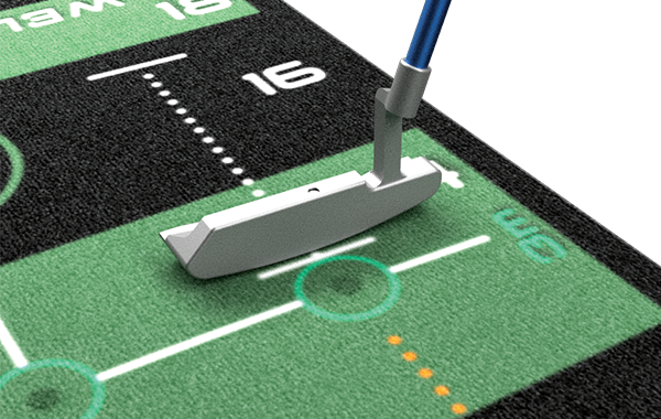 美品】WELLPUTT パッティングマット ゴルフ パター 練習 3メートル