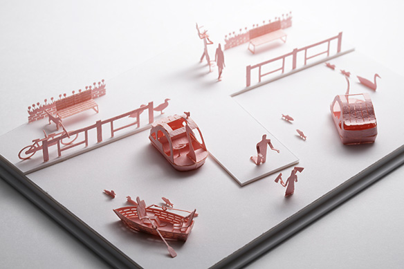 1/100建築模型用添景セット No.30 水辺の公園編 - 製品リスト／ネット